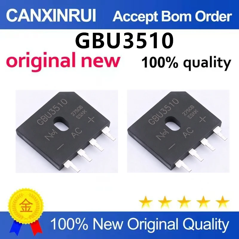 (5pcs-100pcs)Brand new original GBU3510 35A 1000V rectifier bridge/rectifier/bridge stack flat bridge flat rectifier bridge