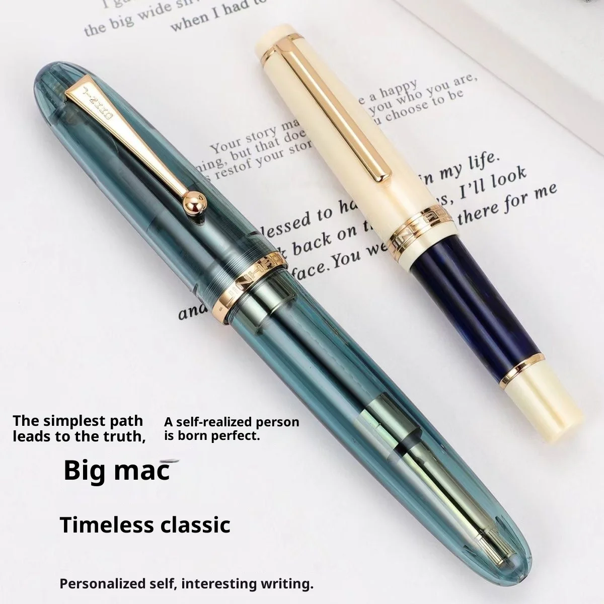 

JinHao новая простая устойчивая перьевая ручка для каллиграфии для взрослых, прочный наконечник ручки EF & F & M с иридиевым наконечником, прозрачная подарочная упаковка, канцелярские принадлежности