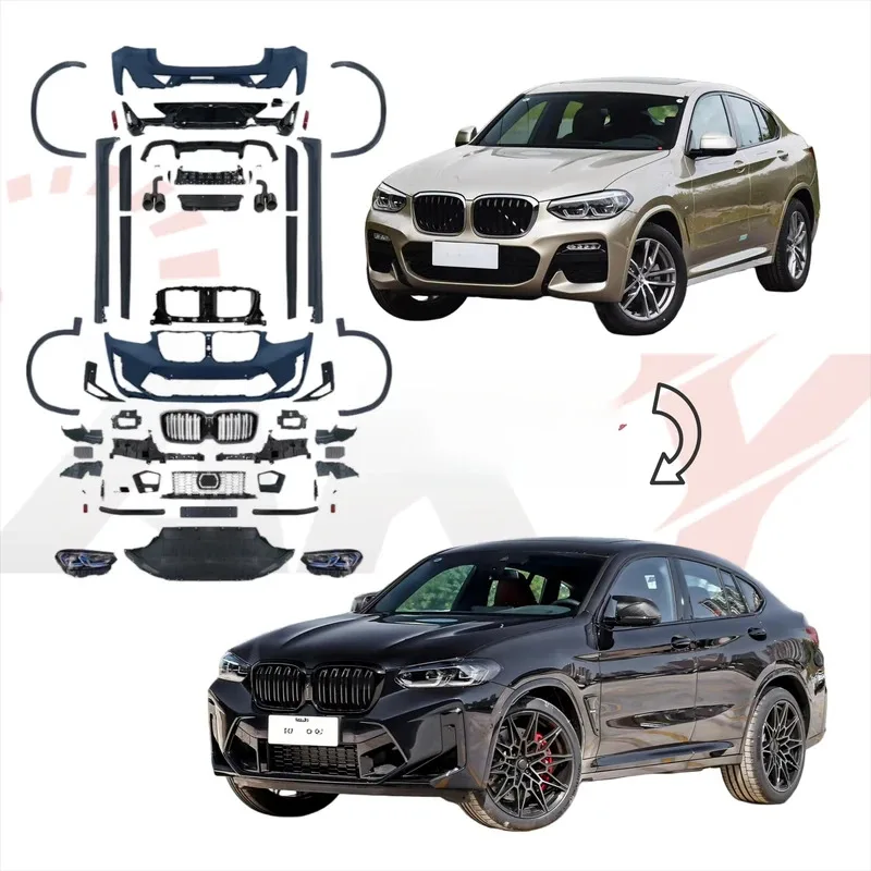 

Лидер продаж на заводе 2025 года Bodykit для X4 G02 2018-2021, обновление до 2022+ X4M G02 LCI, бампер, светодиодная фара в сборе, автомобильные аксессуары
