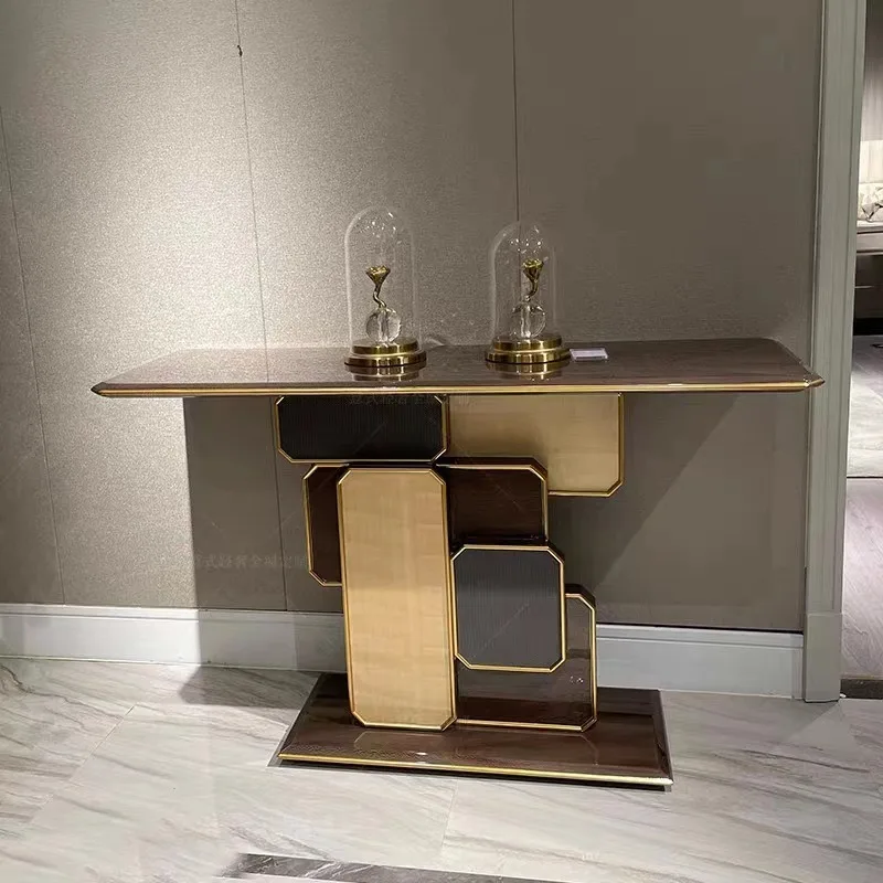 Villa hotel lobby entrance door entrance table, corridor end view platform