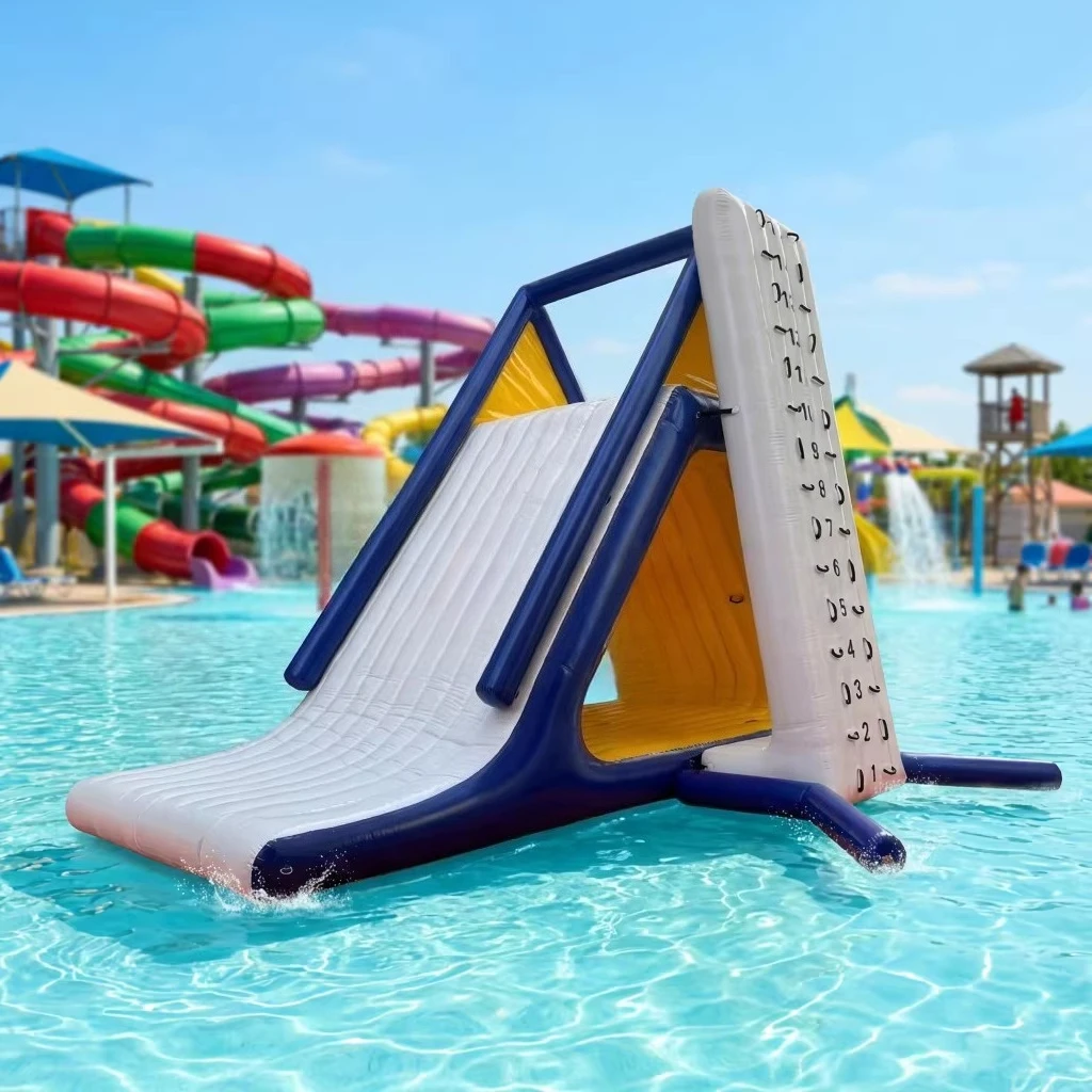 Water Inflatable Trampoline Pyramid Slide Rockboard Hot Wheels Pass Toy Park