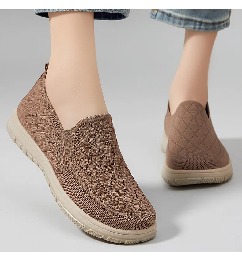 المرأة مريحة مسطحة القاع الانزلاق على حذاء كاجوال لينة وحيد خفيفة الوزن تنفس التجفيف السريع جولة تو الصيف Shoes2026 #6