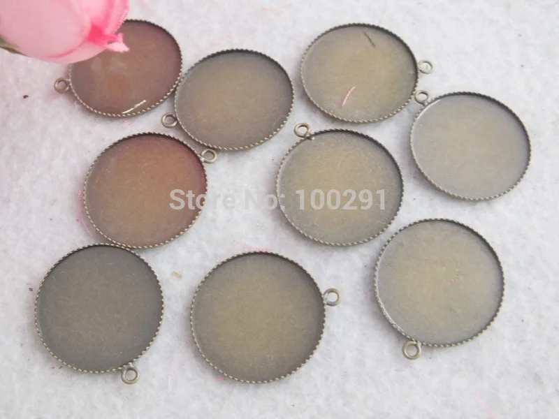 

Wholesale 500pcs Round Antiqur Bronze 20mm Pendant Base Blanks Findings