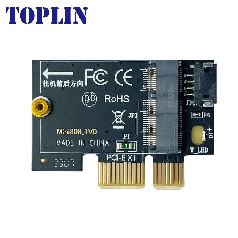 PCIE X1 adaptor kartu WiFi, konverter Bluetooth kartu jaringan nirkabel M2 NGFF untuk Desktop Wi-fi AX210 8260 8265NGW AX200 9260 7265