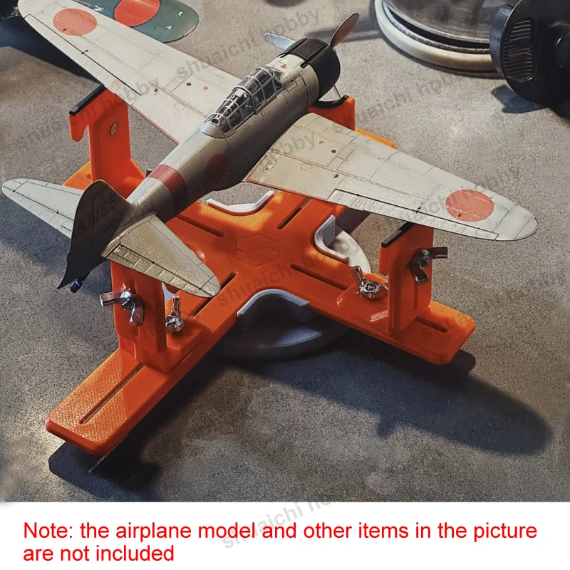 Model Aircraft Bracket Fixed Support Assembly Coloring Auxiliary Tools Rotating Base DIY Display Holder for 1/72 Scale Airplane