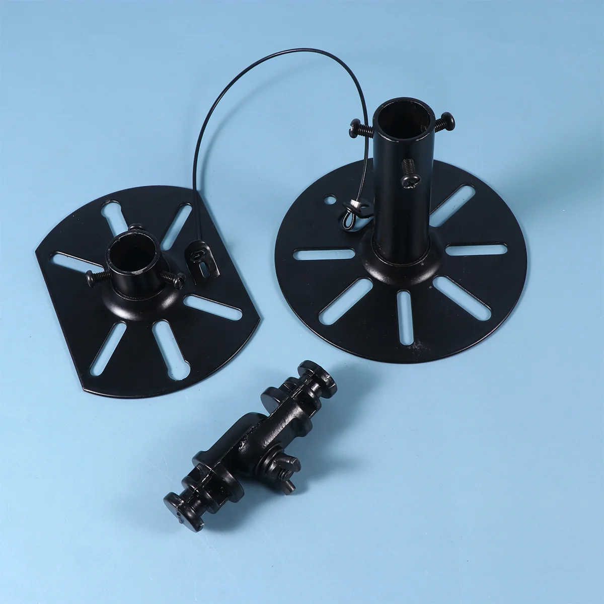 

2PCS Speaker Wall Mount Bracket Universal 360° Rotation 180° Tilt Supports Sleek Cinema Satellite Wall Hanging