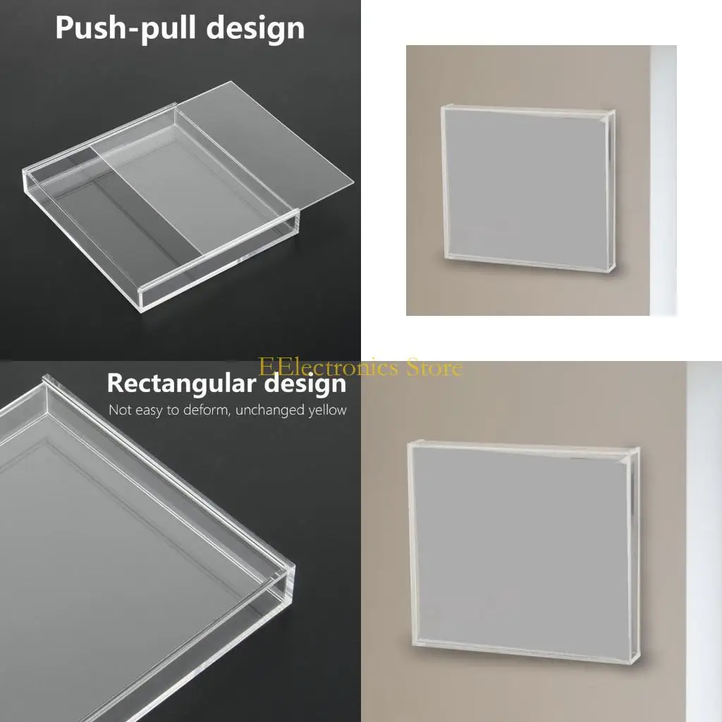 B03C Rekam Rak Dinding Pemegang Rekor Pemegang CDS Rak Rak Rekor Dinding Dinding Akrilik bening