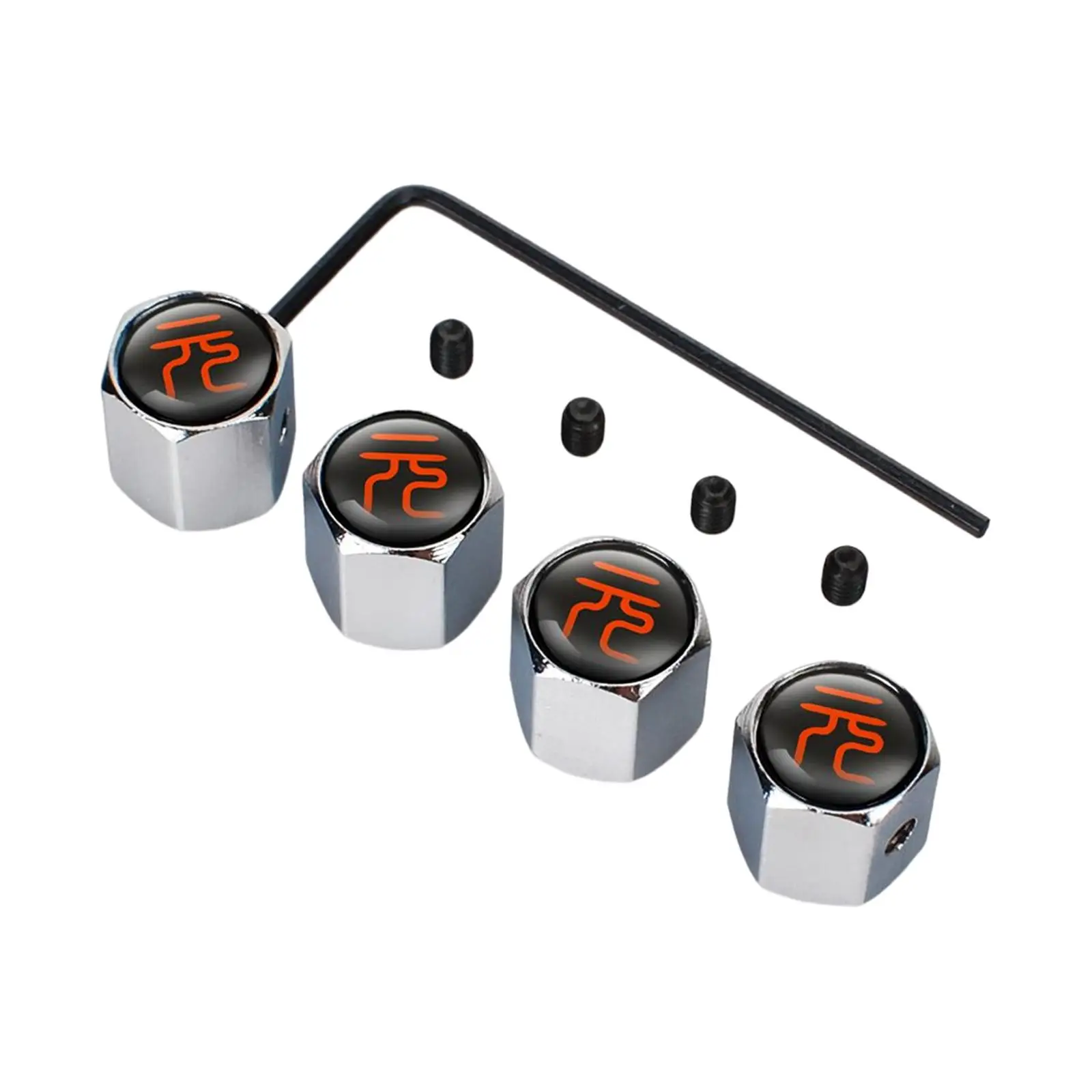 4 Pieces Anti Theft Tire Valve Stem Caps Lock Tight Fit Dustproof for Byd Atto 3 Wheels Accessories Easy Installation