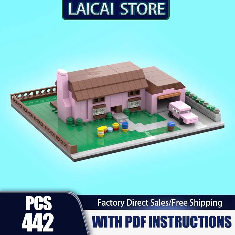 Serie di film popolari Moc Building Blocks Micro modello di casa Tecnologia Mattoni Assemblaggio fai-da-te Set di giocattoli per la costruzione delle vacanze Regali