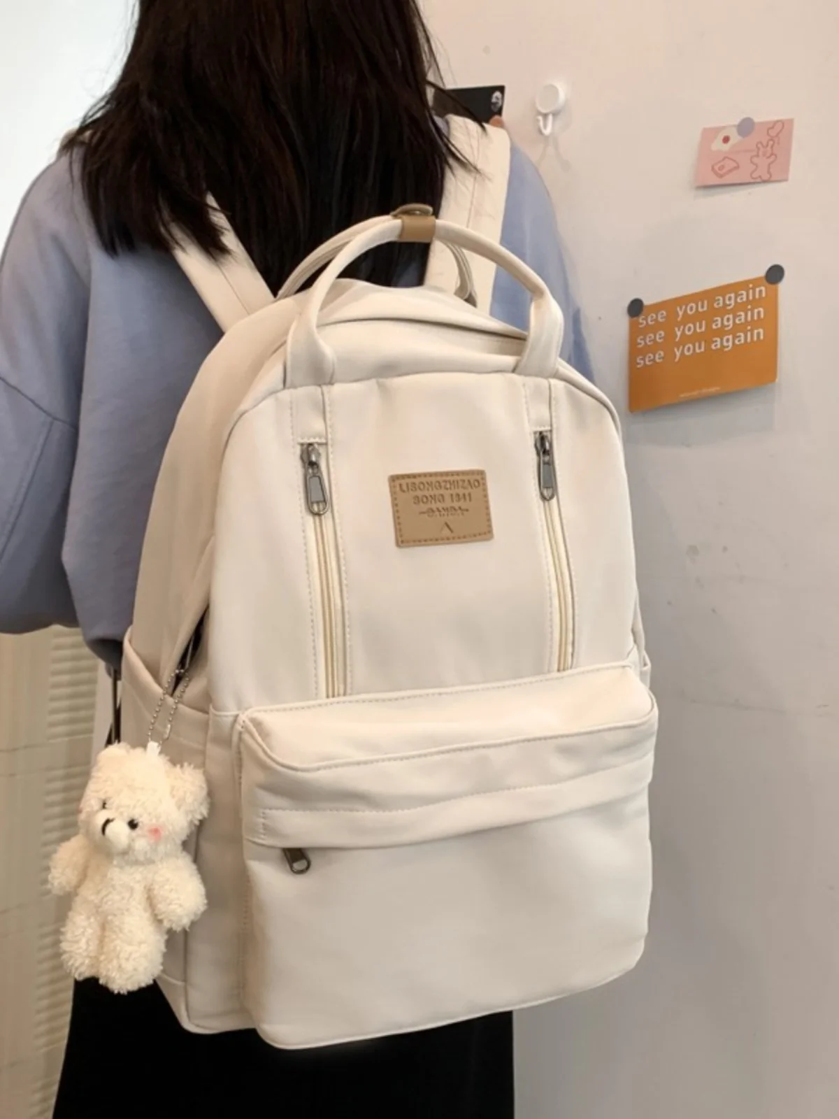 

Women's Large Capaci Bapa 2026 New Travel Simple Cuter Bag 56 Inch Nylon Material Zipper Closure Pure Color Commute...