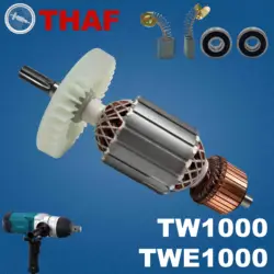 AC 220V 240V TW1000 TWE1000 Armature Rotor For MAKITA Impact Wrench Spare Parts Electric Wrench 516918-0