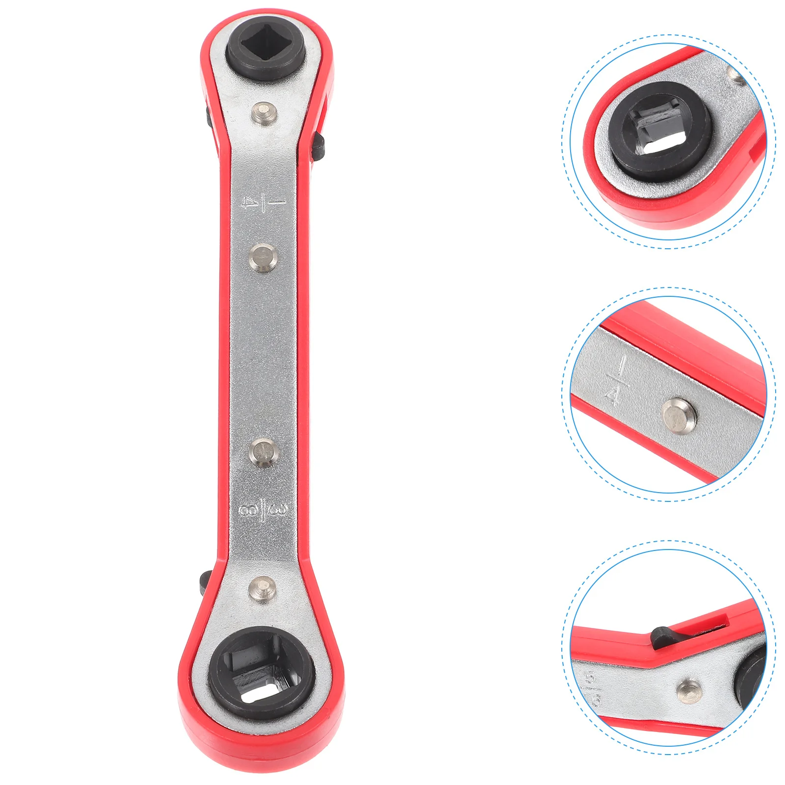 

Ratcheting Refrigeration Service Wrench Reversible Hvac Tool Air Conditioner Valve Adjustment Hvac Maintenance Wrench