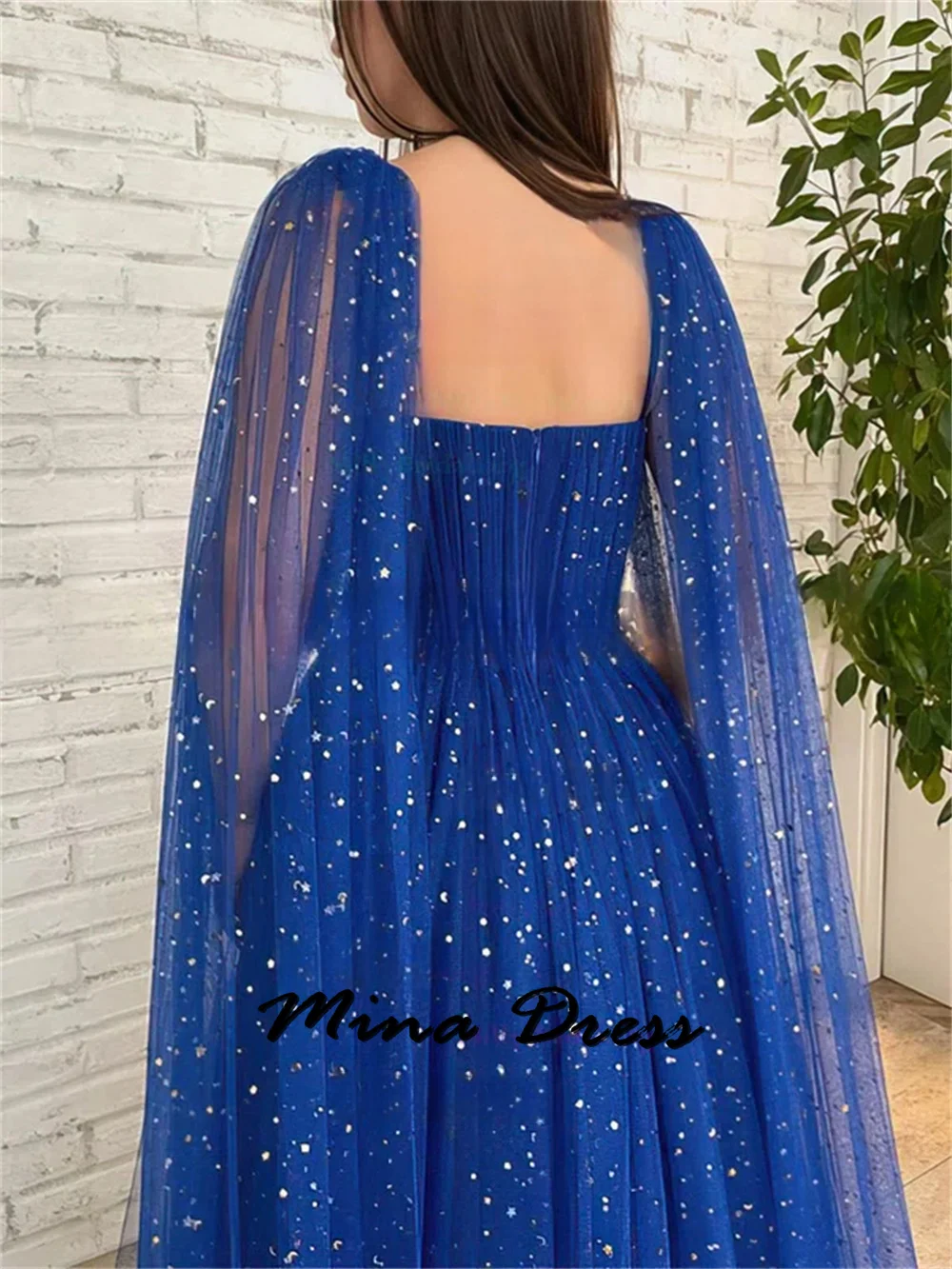 Mina Customized Backless Evening Dresses 2024 Luxury Dress for Weddings Sequins Shawl Sleeveless Strapless Elegant Chic Dress Es