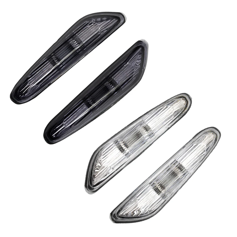 1 Pair Of Gray/White Side Marker Light Turn Indicator Lamp For For For For For BMW E46 E60 E61 E83 Car Turn Signals