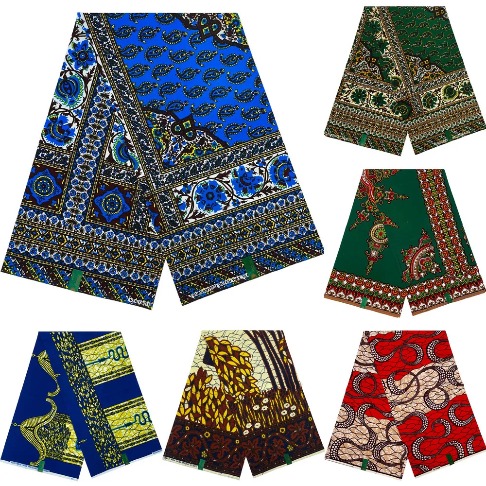 2024 New Arrival Guaranteed Veritable Original African Real Wax Fabric Ghana Style Ankara Wax Prints Fabric 100% Cotton Pagne