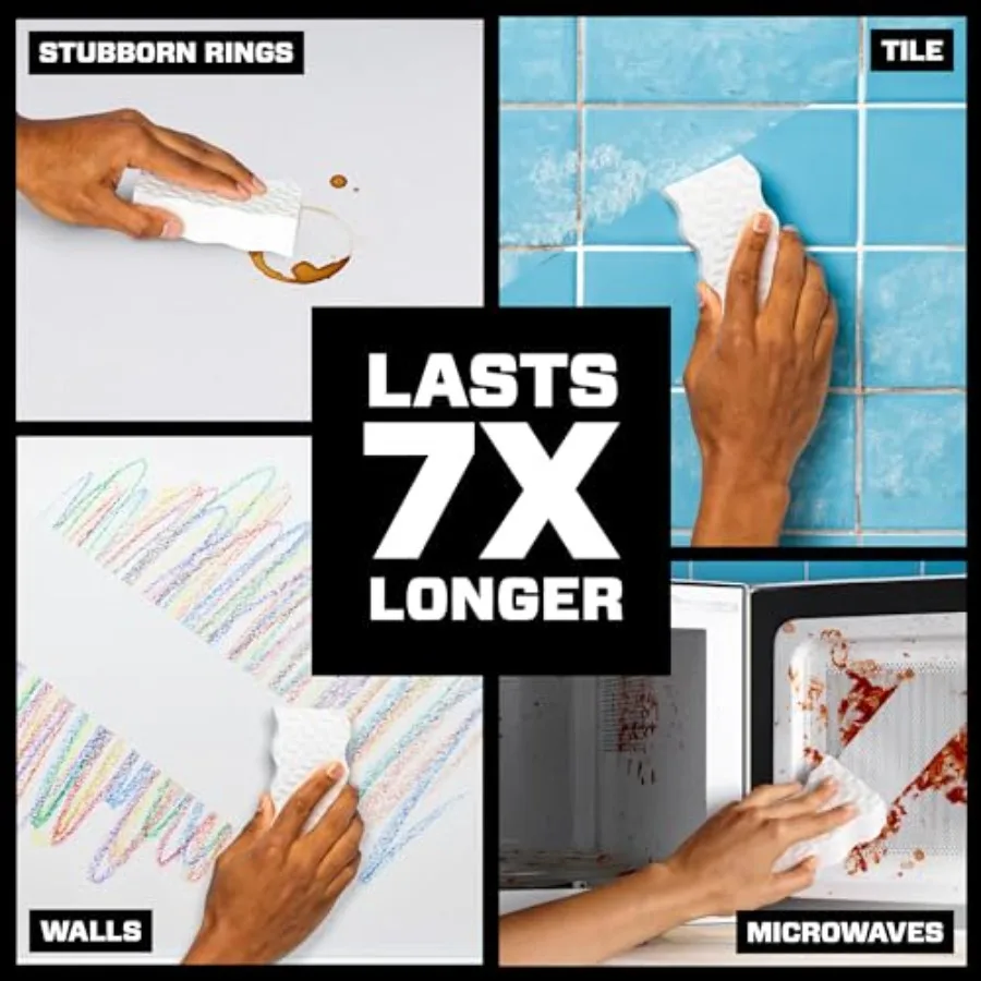 Esponja de borracha mágica, limpador multiuso para cozinha, banheiro, chuveiro, forno, suprimentos de limpeza, pacote variado com 1 ultra grosso 2 ul