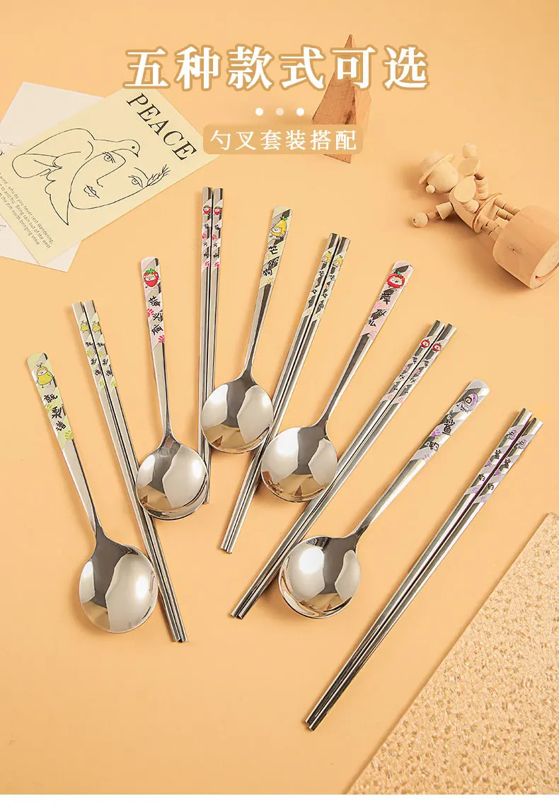 BWESOO Essstäbchen Für Training – Sailor Moon Design, Edelstahl, 2 Paar, Wiederverwendbar