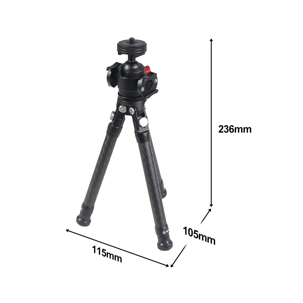Mini Stativ Halterung Carbon Faser Desktop Ausziehbare Stativ Universal 1/4 "Schraube für DJI OSMO360 für Telefon DSLR Kamera – Detail 39