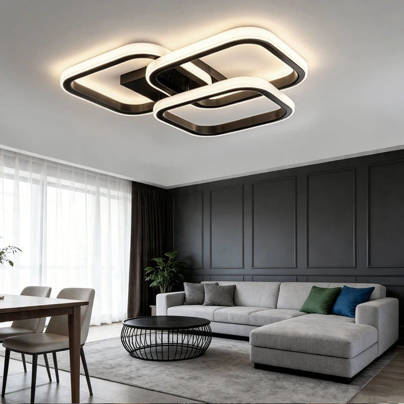 

Modern LED Ceiling Lights Nodic Home Lighting Led Surface Mounted for Bedroom Living Room Corridor Light 3-color Light Aisle