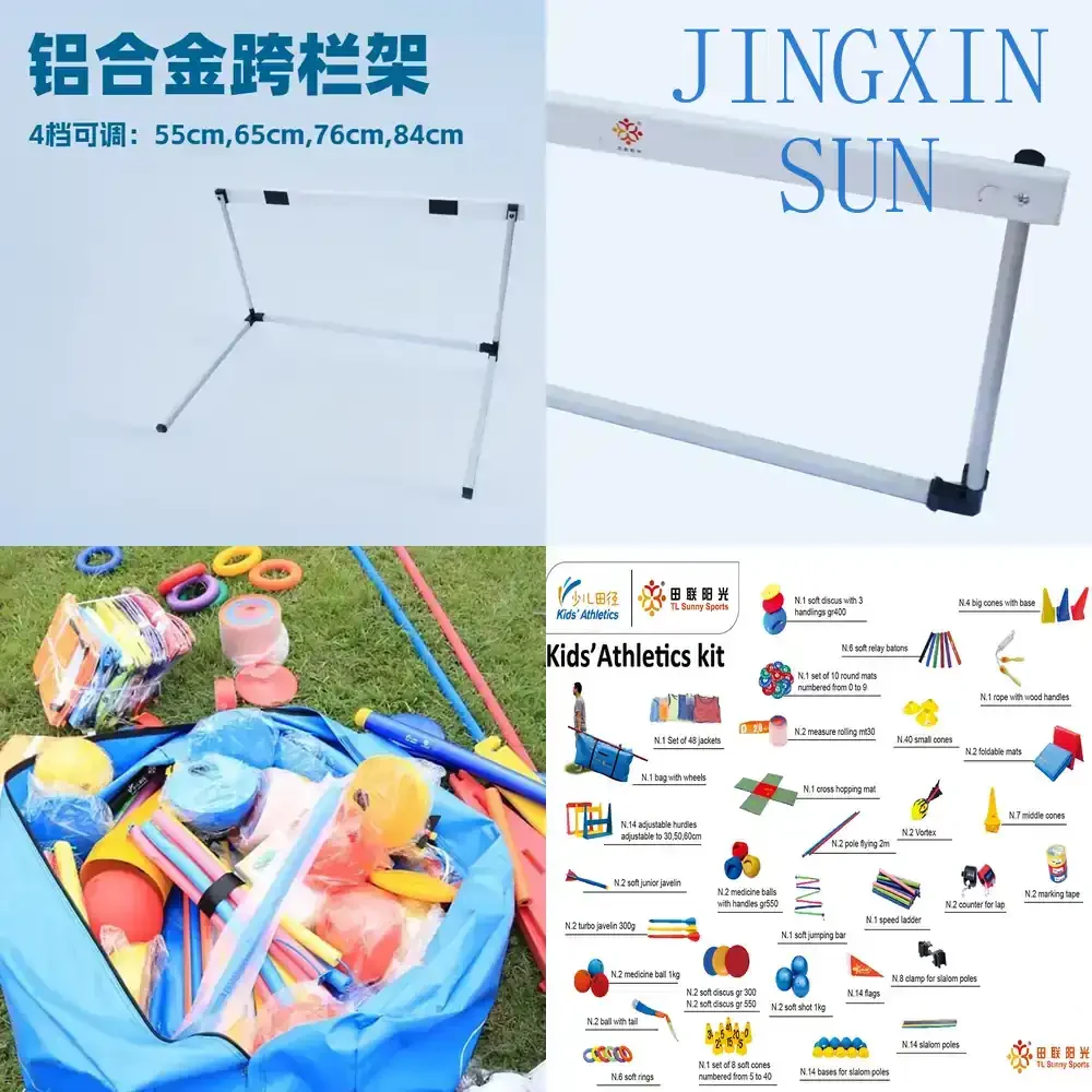 Aluminum Alloy Adjustable Hurdle Frame for Children Track and Field Training for World Athletics Federation Standards for