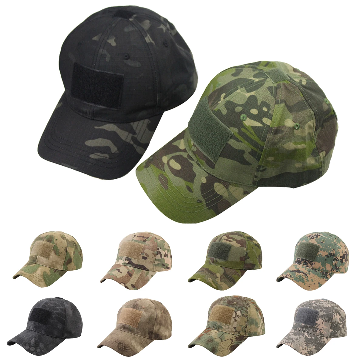 

Tactical Camouflage Outdoor Tactical Cap Adjustable Military Combat Cap For Certain Paintball Airsoft Games