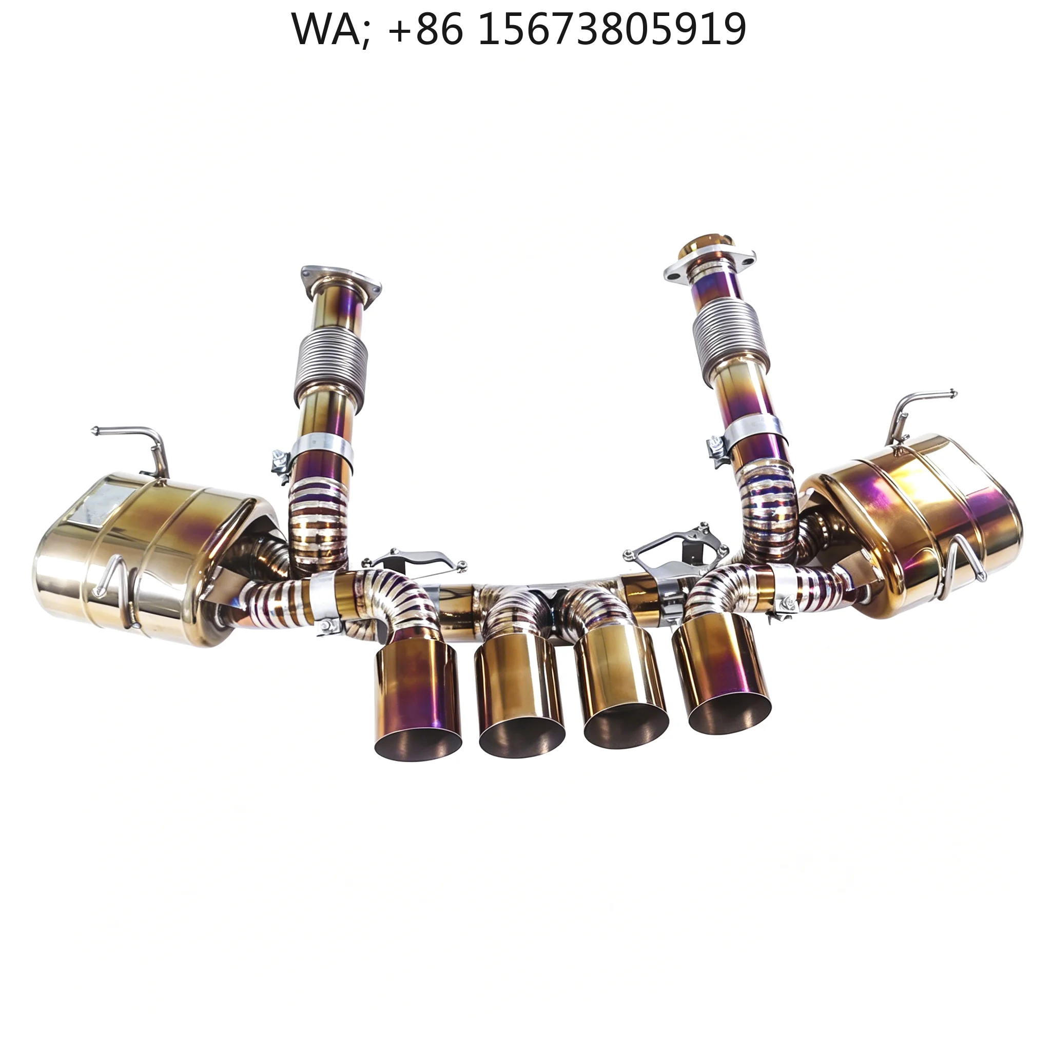 

For Suitable -2026 Chevrolet Corvette C8 ZR1 5.5L high-permance titanium alloy Catback Valvetronic exhaust system muffler