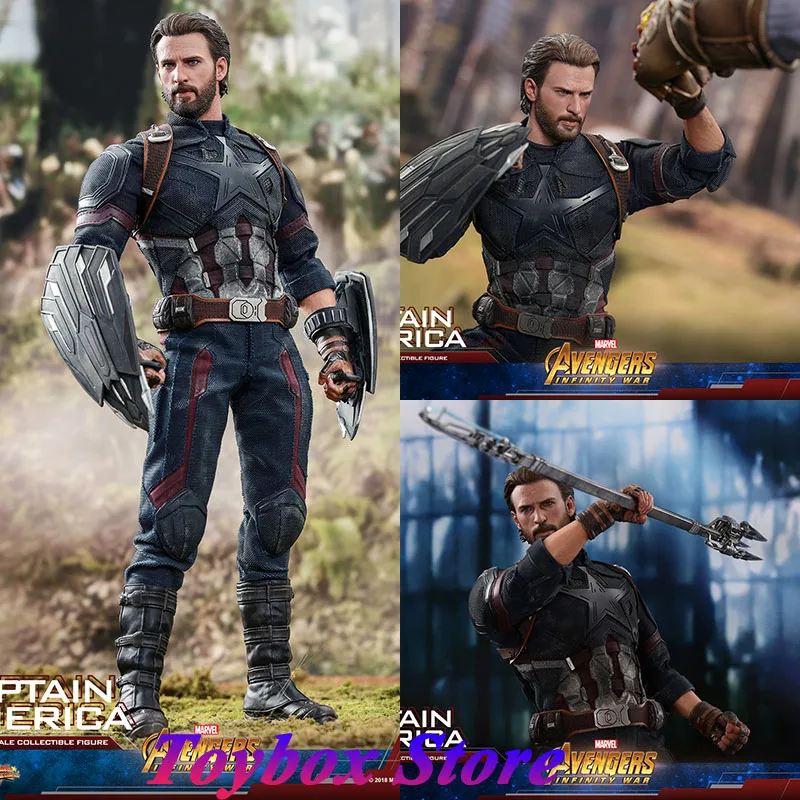 Original HOTTOYS HT MMS480 MMS481 1/6 Collectible Avengers  Infinity War Captain America Steve Rogers 12