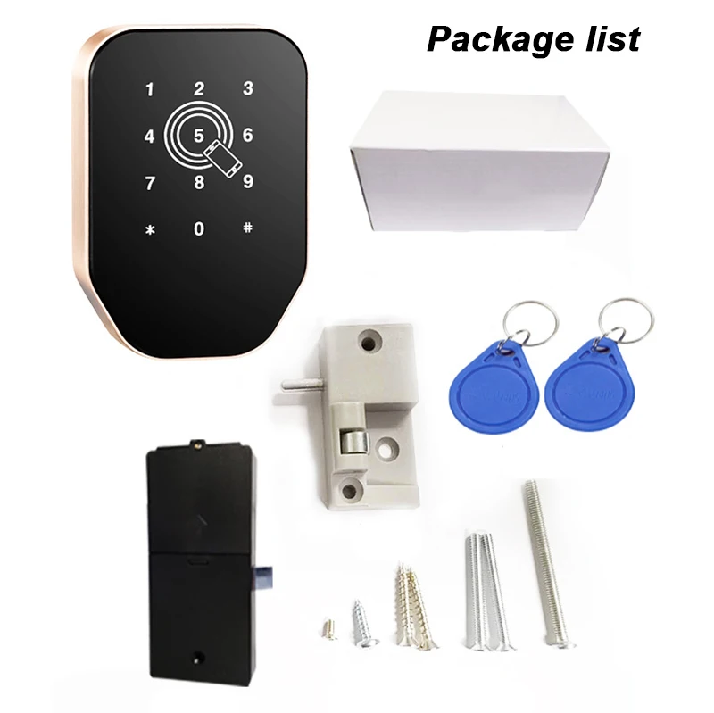 Armadietto intelligente con serratura per armadietto, serratura per cassetto senza chiave, telecomando per telefono TTLOCK, serratura elettrica RFID per palestra Bluetooth