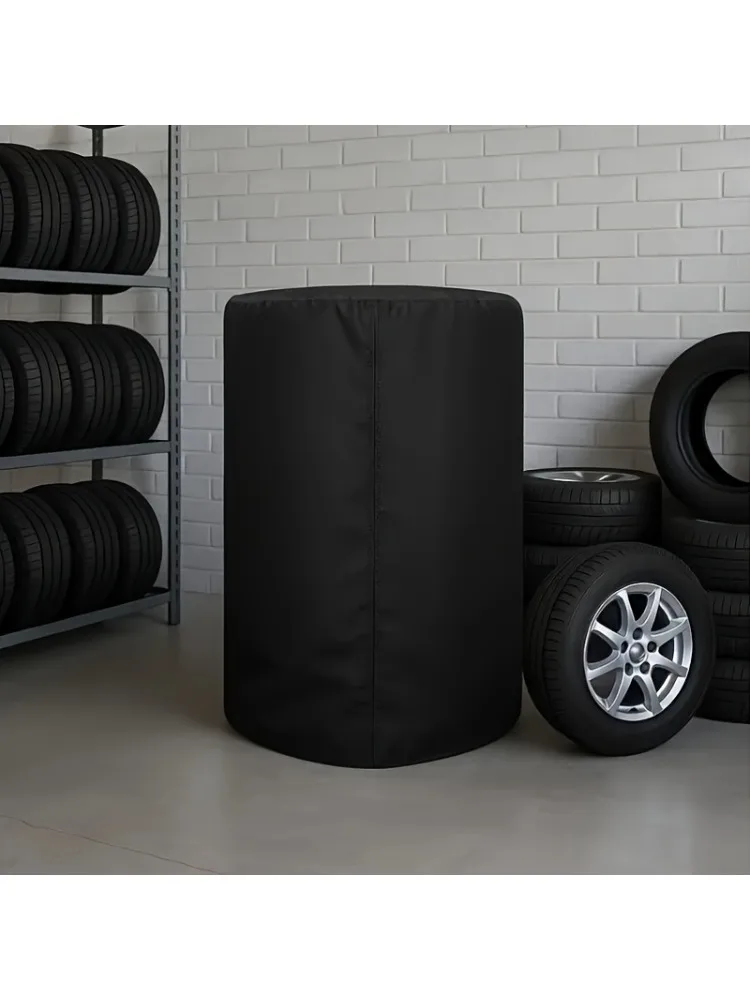 Housse de pneu de voiture robuste toutes saisons avec fermeture à glissière, housse de pneu anti-âge portable et facile à nettoyer (convient à la plupart des véhicules)