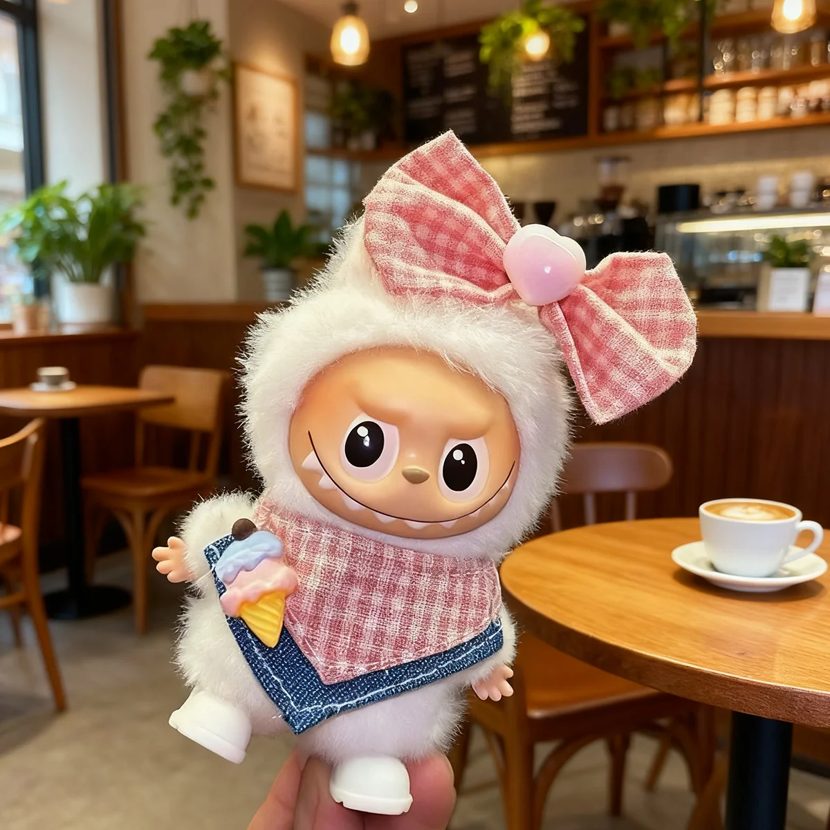 Plush Doll's Clothes for Mini Labubu 4.0 Christmas Set New Year Wear Mini Doll's Accessories Christmas Gift