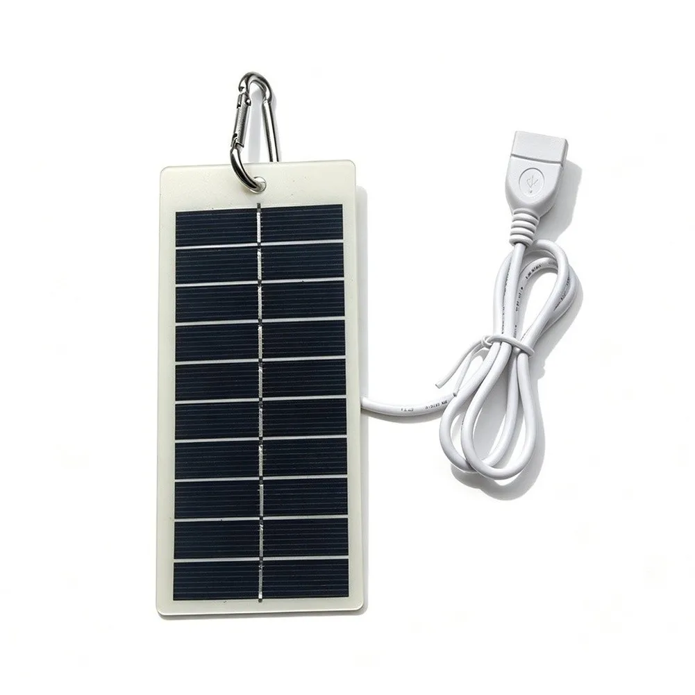 1.5W Solar Charging Panel for Outdoor Mobile Phones and Power Lights Featuring Compact Size and Weather Resistant Build
