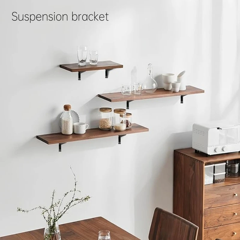 2PcsHeavy-duty Shelf Bracket Triangle Support Bracket Suspended Stainless Steel Load-bearing Bracket Fixed Angle Iron Shelf Wall