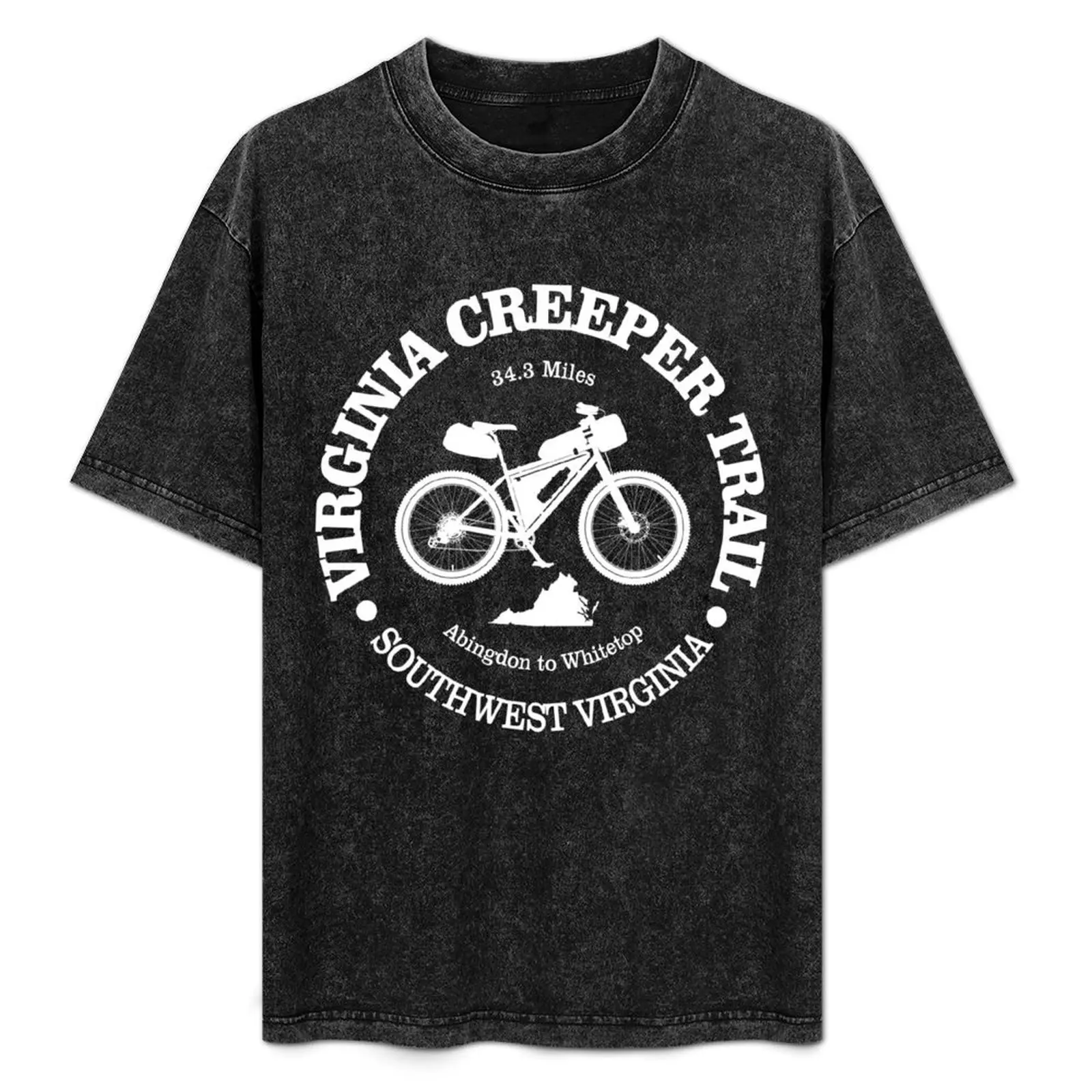 Virginia Creeper Trail (cycling) T-Shirt oversized graphic tee custom t shirt customs oversized t shirt luxury clothes men