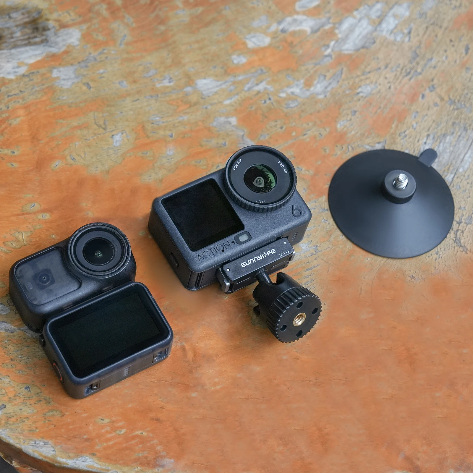 

For DJI Osmo Action 6 Dual-Direction Magnetic Quick-Release Ball Head Suction Cup Mount Adapter for DJI Osmo Nano