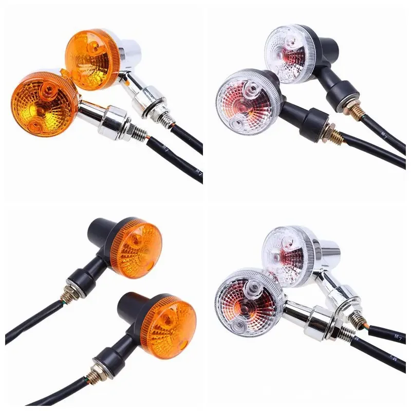 4PCS Universal Motorcycle Turn Signal Lights Indicator Lamp for Kawasaki for Suzuki for Harley GN125  for Honda