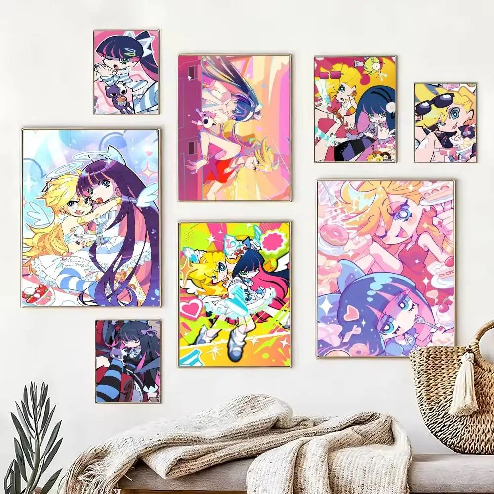 Panty Stocking with Garterbelt   Poster High Quality Dorm Living Room Aesthetic Wall Decoration Painting Stickers Gift