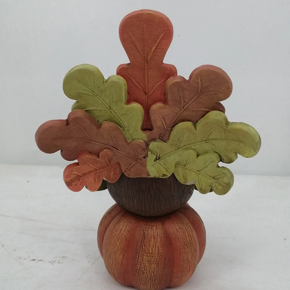 

1Pcs Premium Resin Table Ornament Thanksgiving Decoration for Kitchen Living Room Shelf Festive Party Home Display