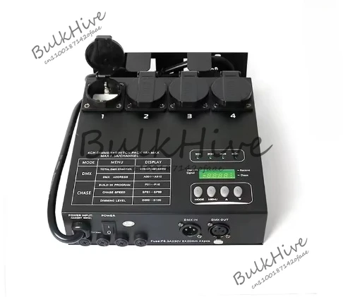 

AMT-8008 DMX 512 EU Plug 1KW Dimmer 4 Channels Silicon Pack Box Hanging Bar DJ Stage Light Control Fixture Dimming Equipment
