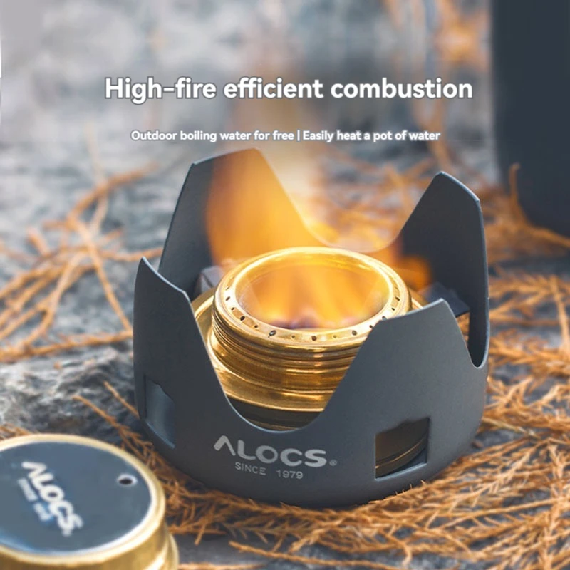 ALOCS Alcohol Stove Outdoor Camping Portable Tea Cooker Stove Windproof Outdoor Heating Mini Alcohol Stove