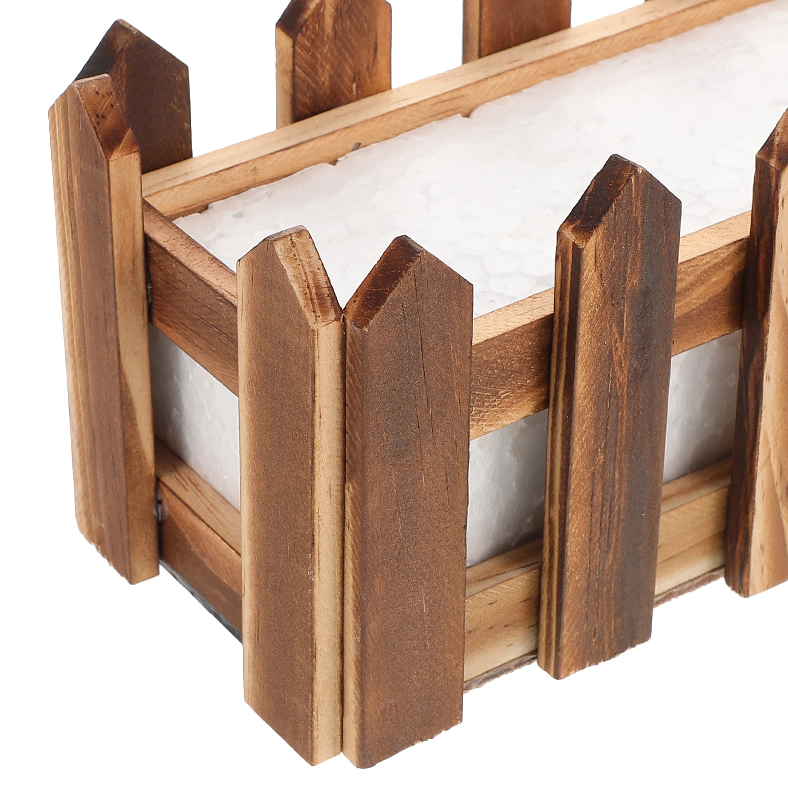 Maceta rústica de madera para valla de piquete, maceta para balcón, Patio, interior y exterior, decoración de granja, accesorios de arreglo de flores, 2 uds.