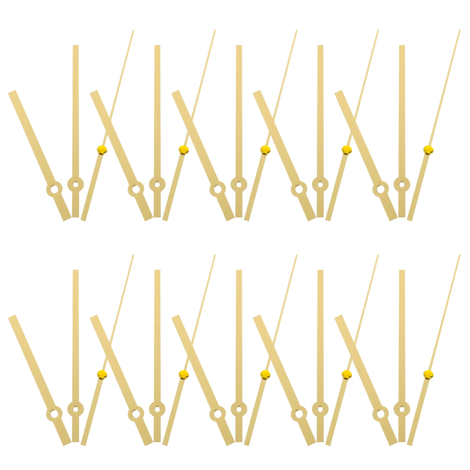 10Sets Metal Clock Pointers Wear-Resistant for DIY Handicrafts Home Decorative Accurate Reliable Clock Hands Home Accessories