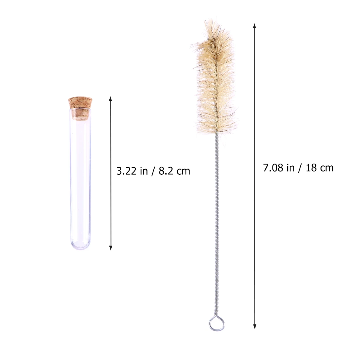

200pcs Glass Test Tubes Cork Stoppers Eco Friendly Clear Portable Leak Proof Beauty Samples Liquid Storage Experiment Crafts