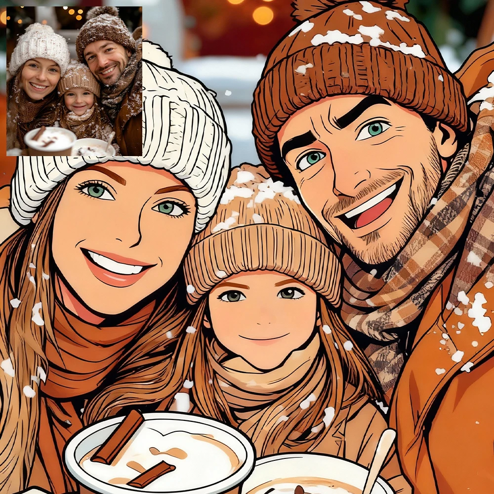 صور مخصصة لصور الرسوم المتحركة، هدايا شخصية للعائلة والأصدقاء، ديكور غرفة المعيشة بدون إطار، عيد ميلاد لا تُنسى