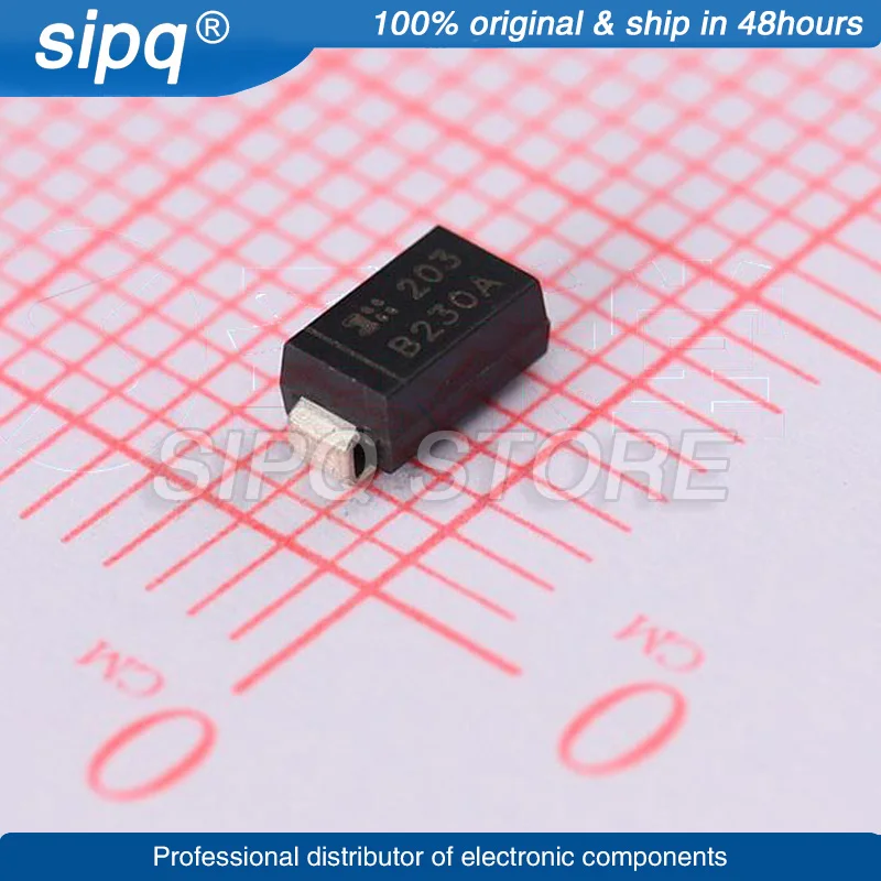 50PCS/LOT B230A-13-F B230A SMA(DO-214AC) Schottky Barrier Diodes SBD Brand New and Original In Stock Authentic Product