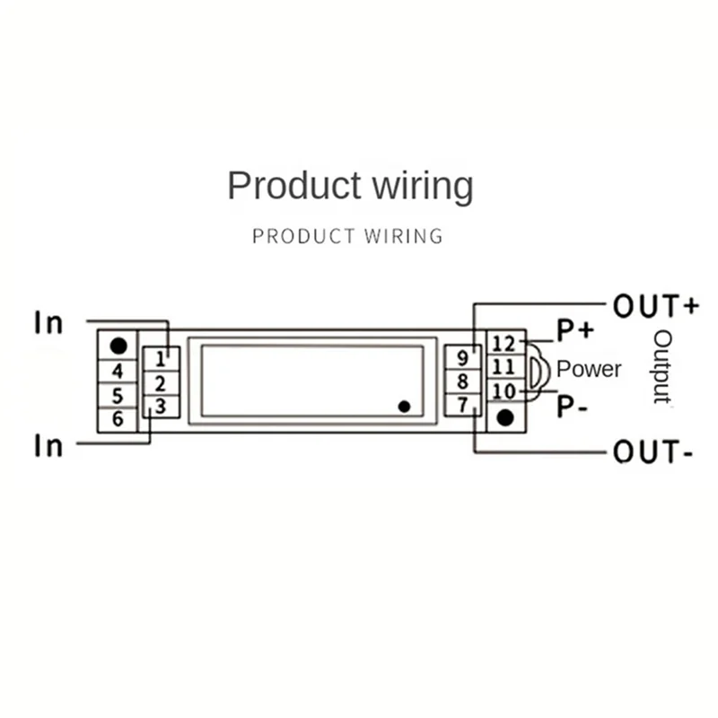 AU61-Voltage DC Transmitter 4-20Ma Output Voltage Sensor With Electromagnetic Isolation 0-500V Range