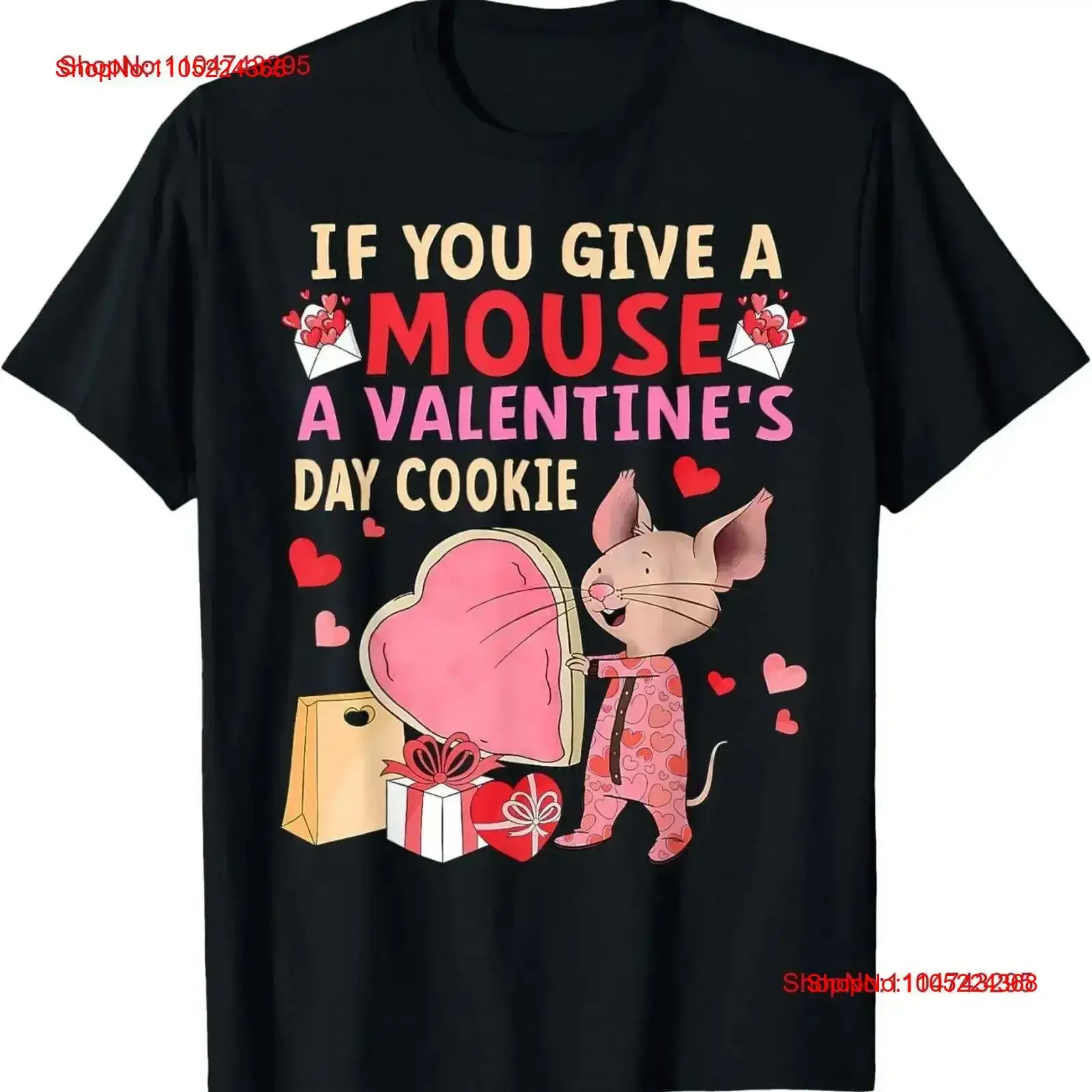 If You Give A Mouse Valentine's Day Cookie Teacher Student T Shirt vintage Washed Comfortable designer clothes Soft streetwear