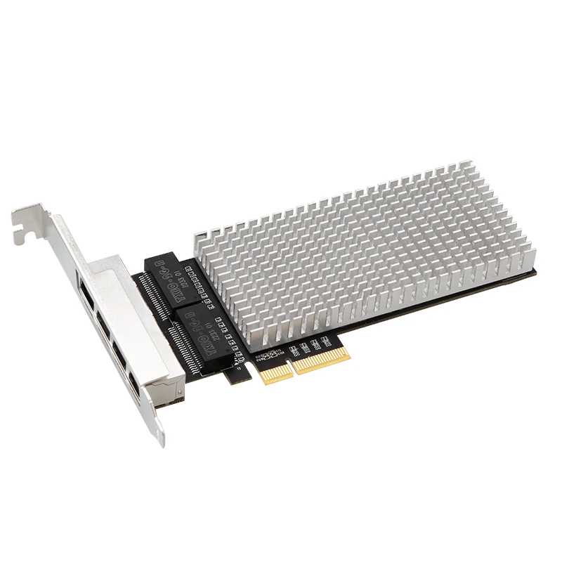 

PCIE 4-портовый сетевой адаптер 2,5G Гигабитная проводная сеть X4 Ethernet Четырехпортовый сетевой адаптер Чип I226 для сервера