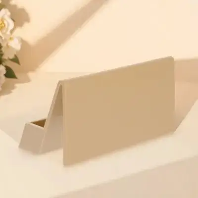 

Business Card Display Holder Plastic Desktop Organizer For Office Table, Name Card Stand Rack Storage Box, Cards Holder