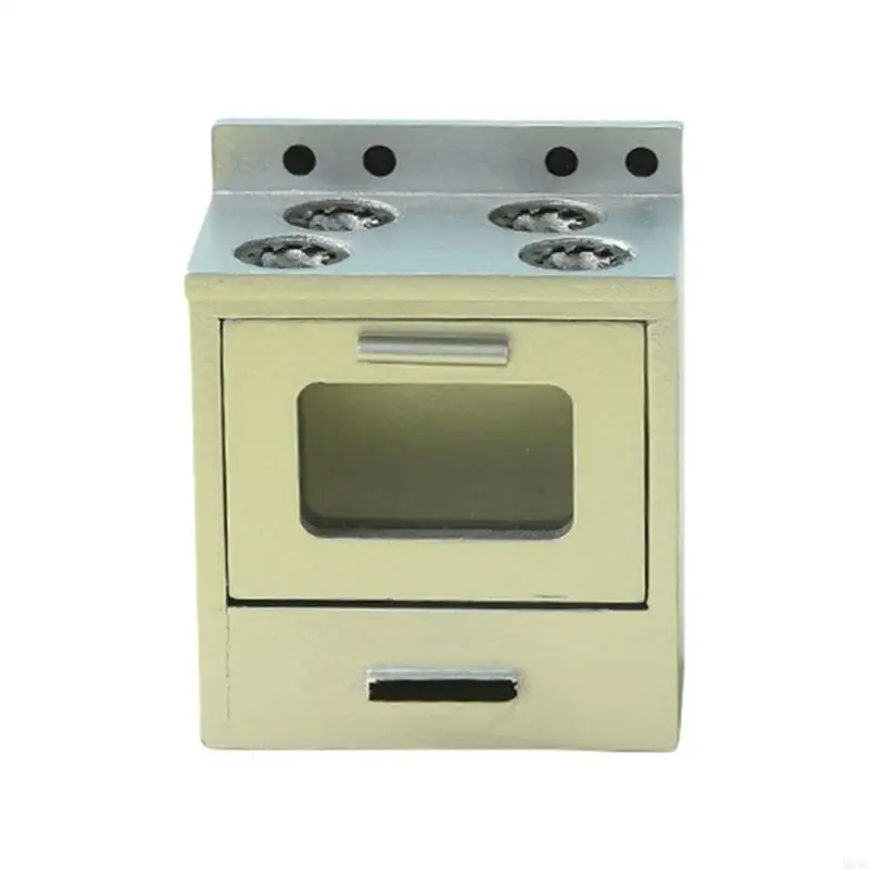 M89C Miniature Kitchen Cabinet Model Doll House Accessories Role Play Appliance Set