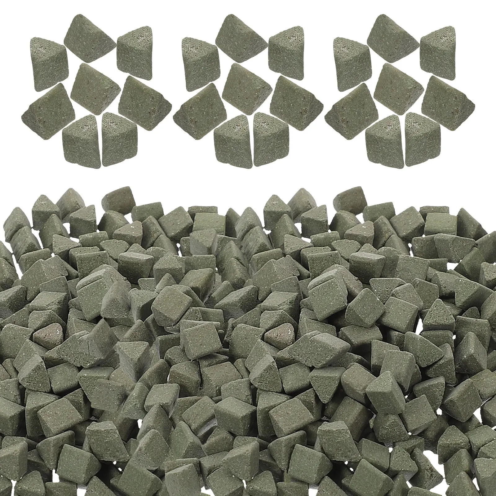 

Fine Polishing Ceramic Triangle Abrasive Media Silicon Carbide Material for Rocks Gemstones Crystals Shells Agate Vibration